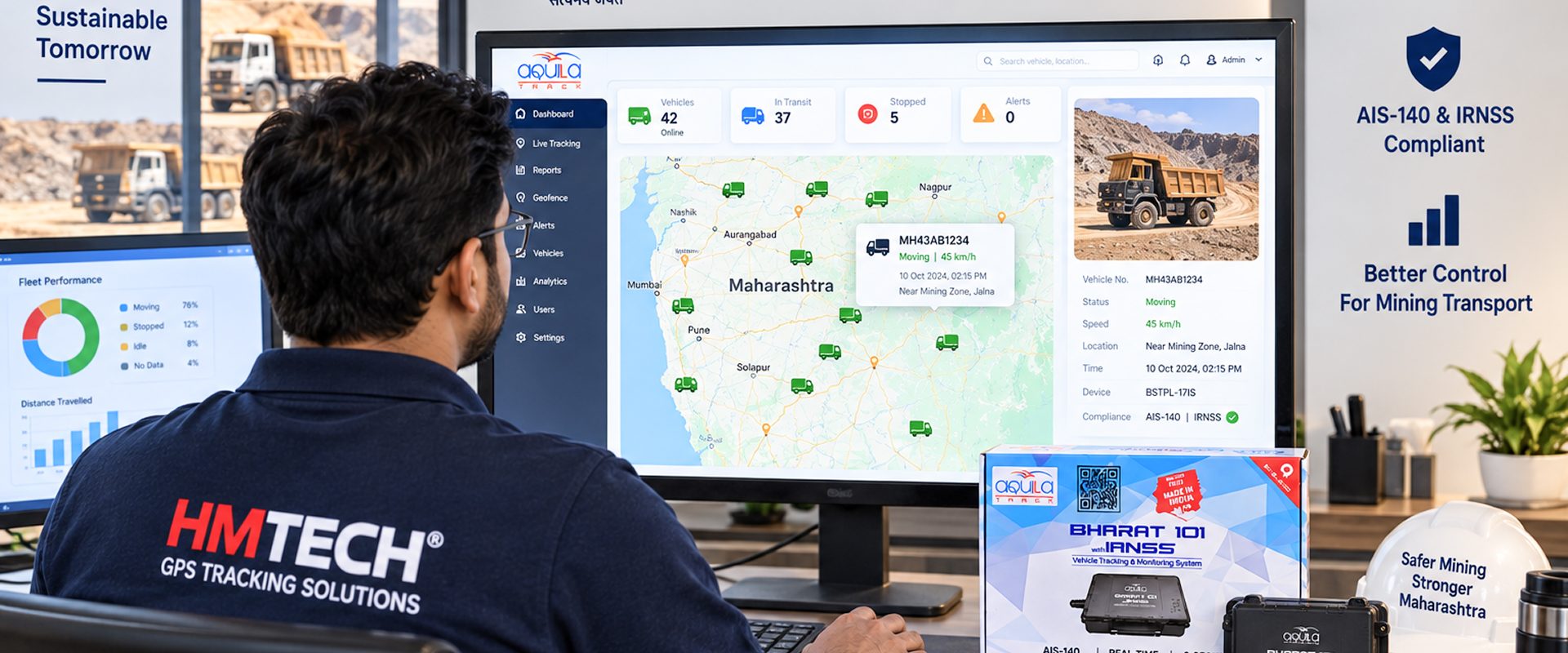 Maharashtra Mahakhanij BSTPL 17IS 2G AIS 140 IRNSS GPS 3